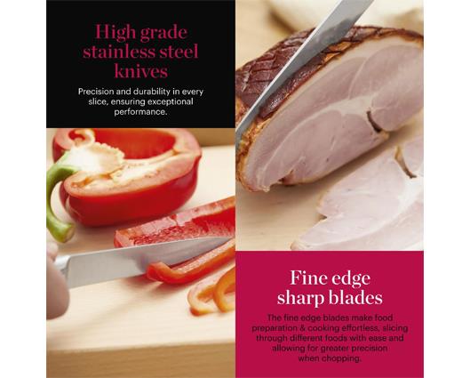 Good Food 5 Piece Knife Set with Block