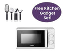 Tower Manual 700W 20L Microwave White with Free Precision 4 Piece Gadget Set