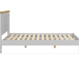 WINDSOR 5' LOW END BED - PEBBLE GREY/OAK