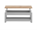 Lincoln Lift-Up Coffee Table- Light Grey