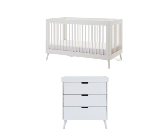 Maura 2 Piece Room Set - Nordic White