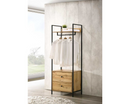 Zulu Open Wardrobe with 2 Drawers-Oak