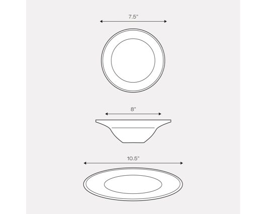 Sabichi 12 Piece Day To Day Dinner Set White