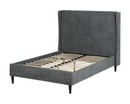 Amelia Double Bed - Dark Grey Fabric