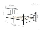 Eliza Small Double Bed - Black