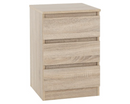 Marcus 3 Drawer Bedside - Sonoma Oak Effect