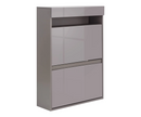 Graze Wall Hanging Two Tier Shoe Cabinet- Grey
