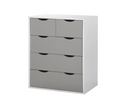 Atrix 3 Piece Bedroom Set 3+2 Drawer-Grey