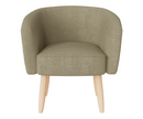 Finlee Boucle Chair- Natural Mushroom