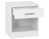 DAKOTA 1 DRAWER BEDSIDE - WHITE