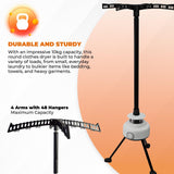 Schallen 1000W Heated Clothes Airer with Protective Cover