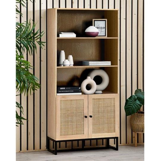 Petra Tall Bookcase - Oak