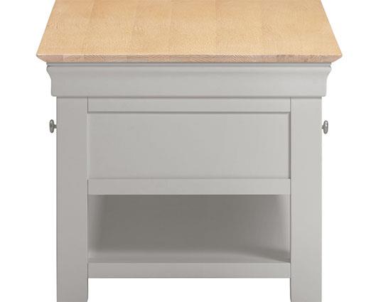 BORDEAUX 2 DRAWER COFFEE TABLE - PEBBLE GREY/OAK