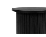 Axel Round Fluted Coffee Table - Black