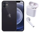 Refurbished Apple iPhone 12 64GB Black with Wireless Headphones