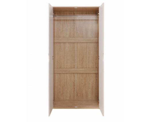 Atrix 2 Door Wardrobe-White