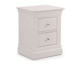 Clementine 2 Drawer Bedside- Light Grey