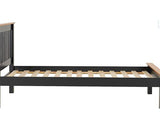 MONACO 3' LOW END BED - DARK GREY/OAK EFFECT