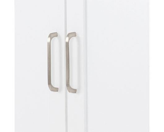 PORTLAND 2 DOOR WARDROBE - WHITE/OAK EFFECT