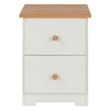 Colorado 2 Drawer Compact Bedside Cabinet