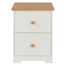 Colorado 2 Drawer Compact Bedside Cabinet