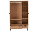 LEON 3 DOOR 2 DRAWER WARDROBE - MEDIUM OAK EFFECT