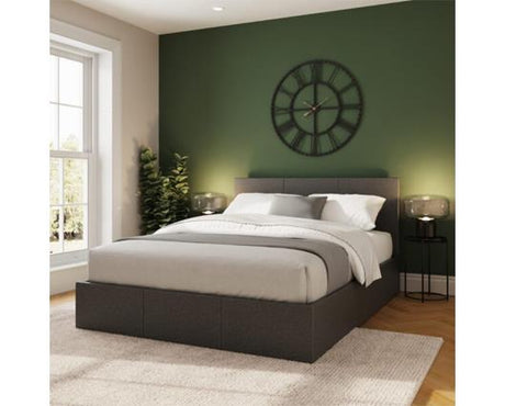 Serena Single Side Lift Ottoman Bed-Grey