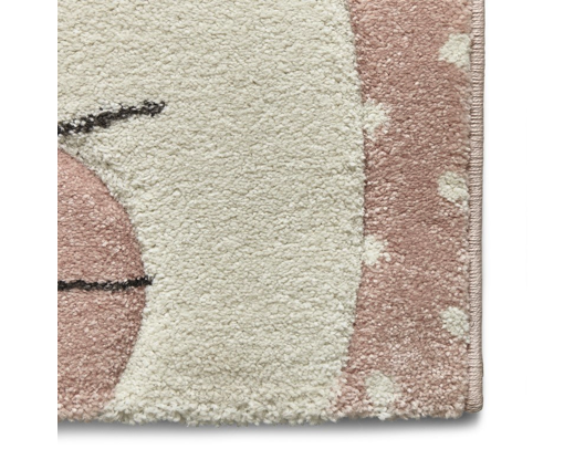 Bunny Rabbit  Kids Rug - Pink - 120cm x 170cm