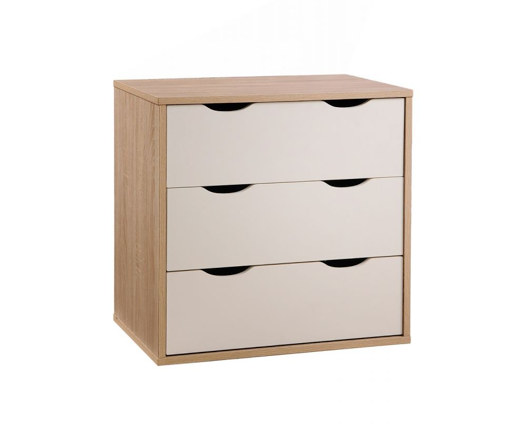 Atrix 3 Drawer Chest-White