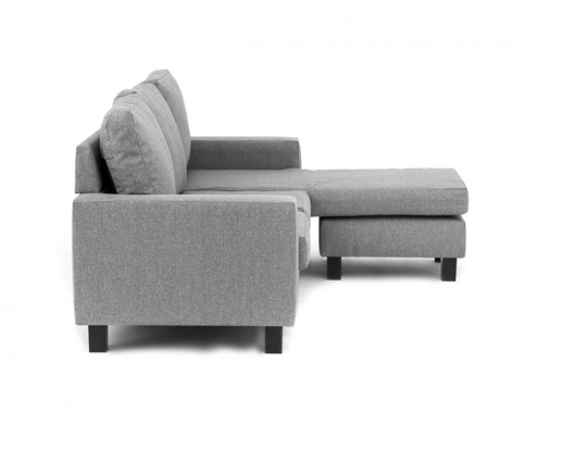 Cora Right Hand Facing Corner Sofa - Light Grey