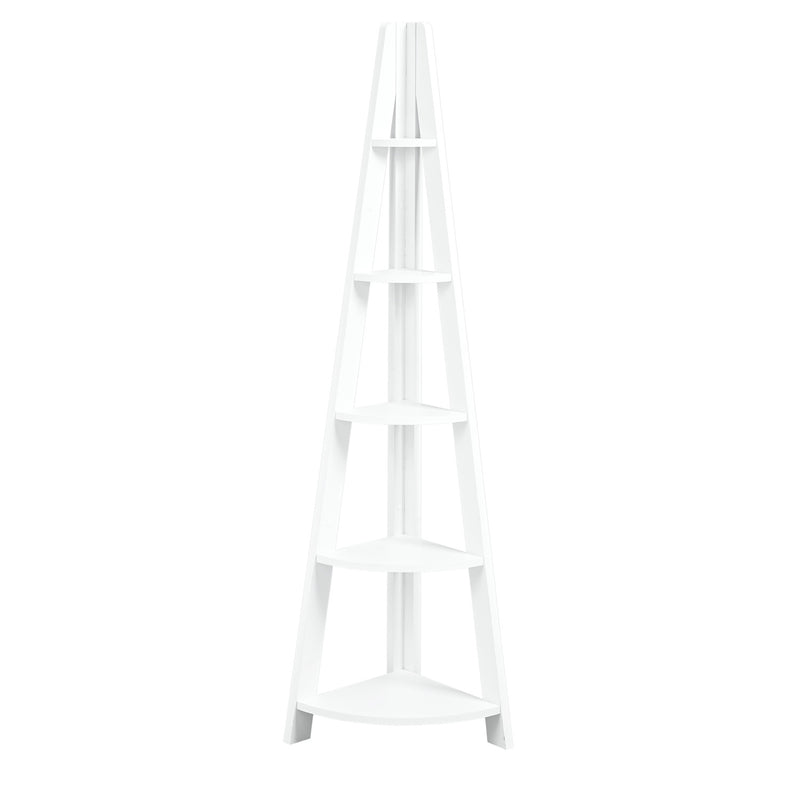 Tyla Corner Ladder Shelving White