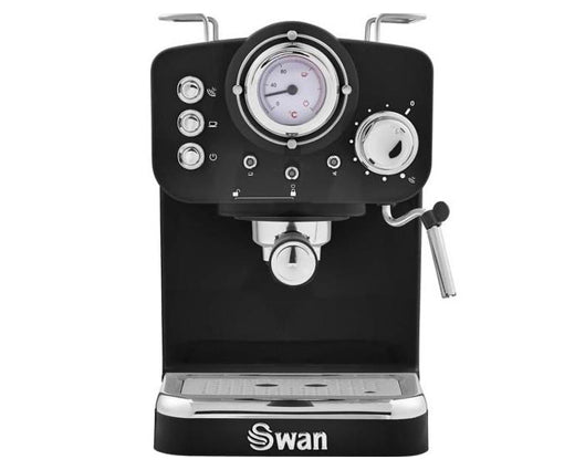 Swan SK22110BN Retro Pump Espresso Coffee Machine Black