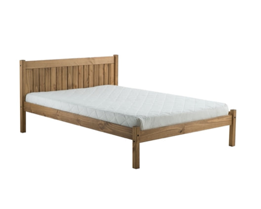 Rea Double Bed-Waxed Pine