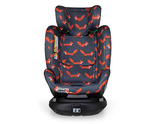 All in All Rotate i-Size 0+/1/2/3 Car Seat Charcoal Mister Fox