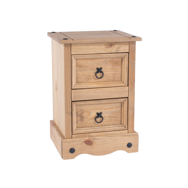 Corona Premium 2 Drawer Petite Bedside Cabinet