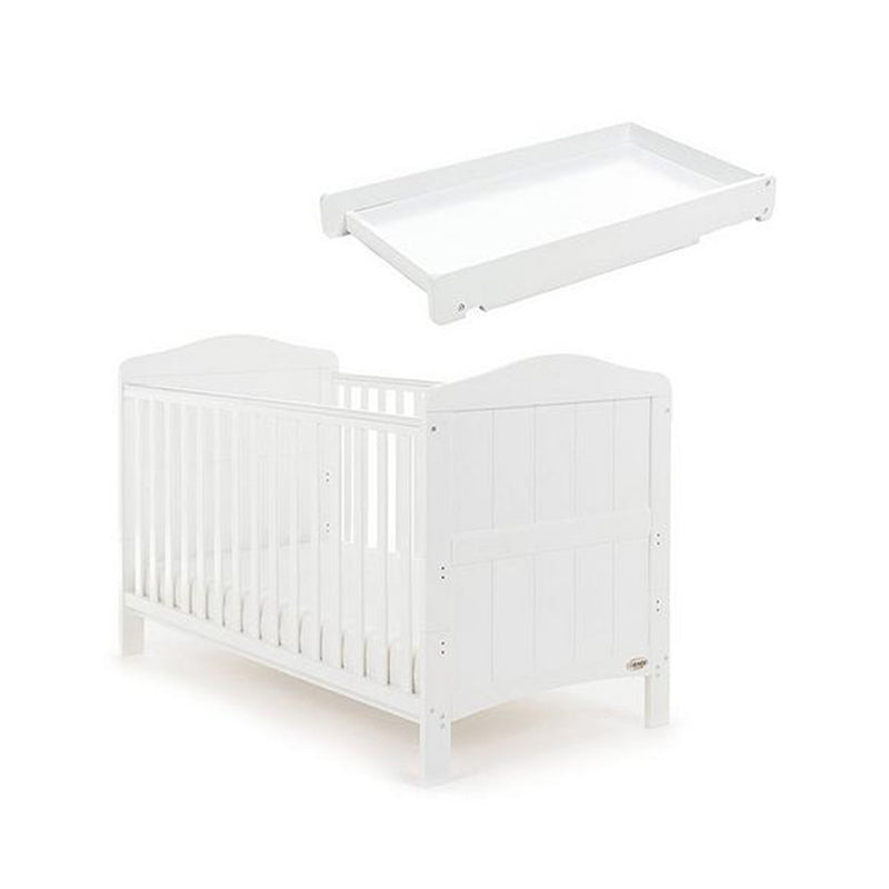 Willow Cot Bed & Cot Top Changer-White