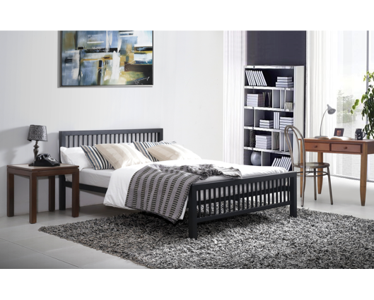 Margolo Small Double Bed Frame-Black