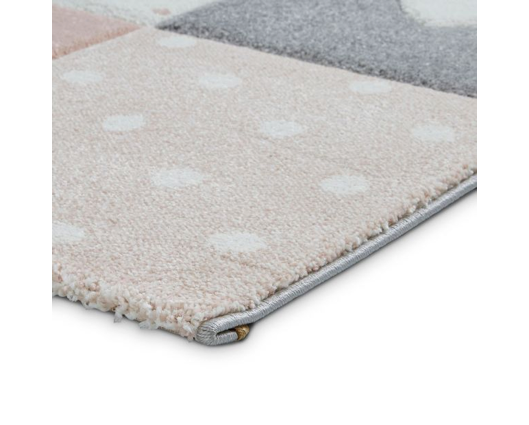 Hearts + Stars Kids  Rug  - Pink - 120cm x 170cm