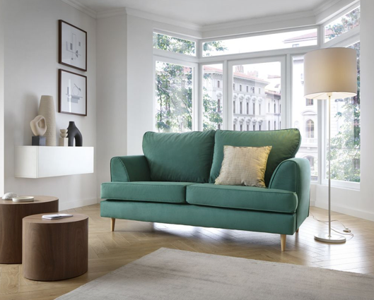 Harper 2 Seater Sofa - Forest Green