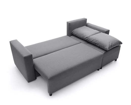 Oslo Right Hand Facing Corner Sofa - Dark Grey