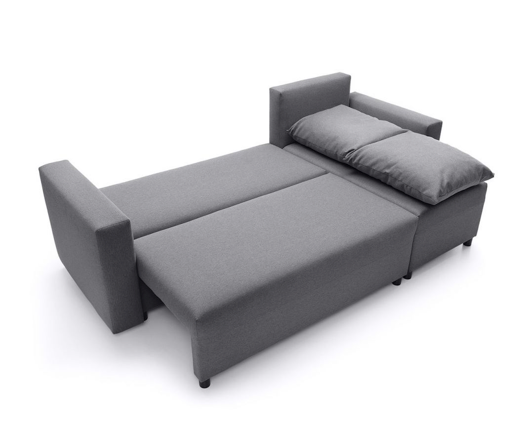 Otto Right Hand Facing Corner Sofa - Dark Grey