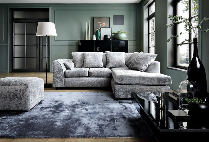 Harriet Right Hand Facing Corner Sofa - Light Grey