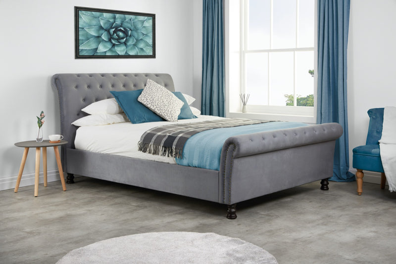 Opulence Double Bed - Grey
