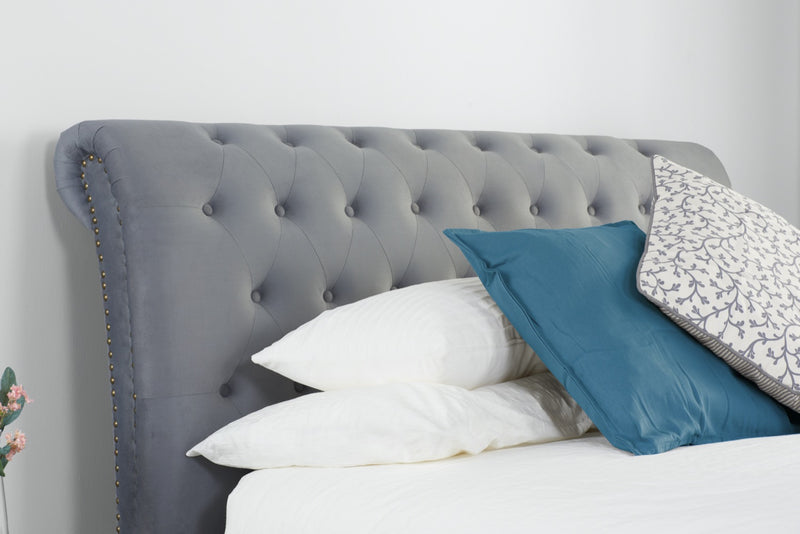 Opulence Double Bed - Grey