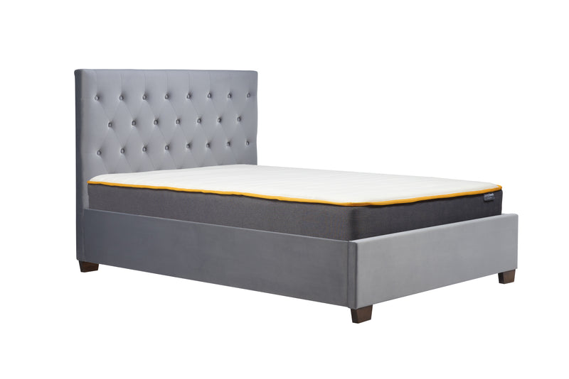 Cai Double Bed-Grey