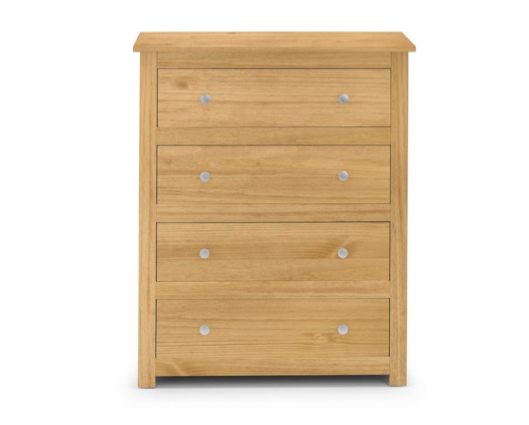 Cassini 4 Drawer Chest-Waxed Pine