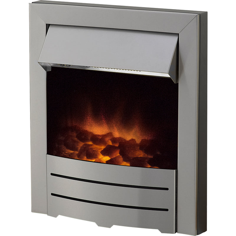Color Electric Fire- Brushed Steel