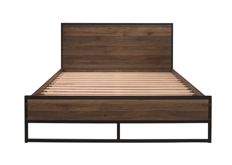 Hermione Double Bed - Walnut