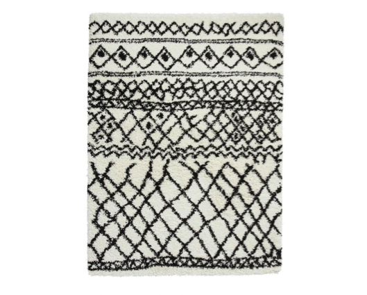 Sacha  White/Black - 160cm x 220cm