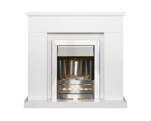 Ludlow Fireplace in Pure White 39 Inch